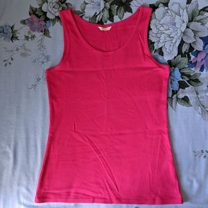 Uniqlo cotton tank - dark pink